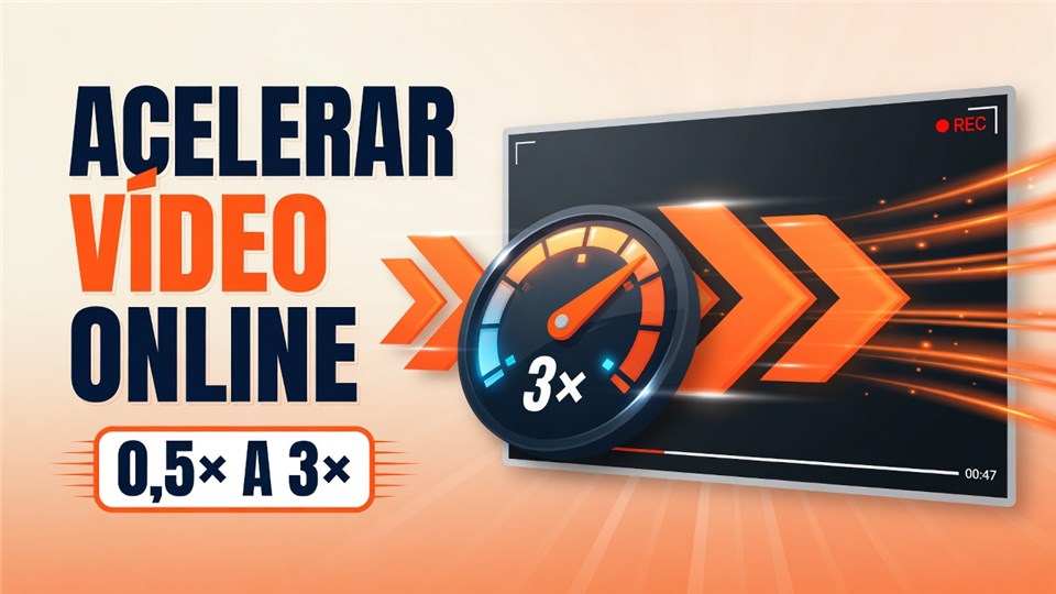 Acelerar ou Desacelerar Vídeo Online Grátis - Mudar Velocidade no Navegador