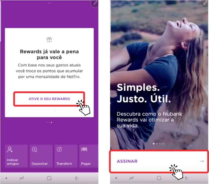 Nubank Rewards site
