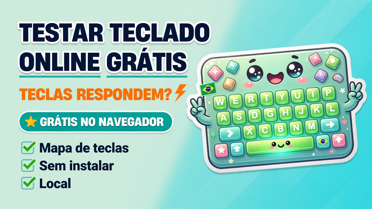 Testar Teclado Online Grátis - Teclas no Navegador